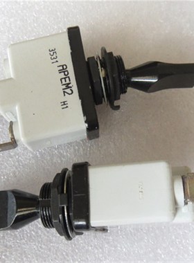 3531进口法国APEM2 H1钮子开关2脚2档防水防尘摇头电源开关12MM