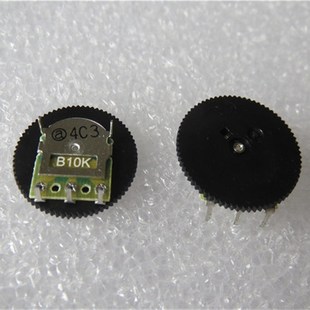 18X1MM 带轮电位器 B10KX1进口台湾ALPHA单联3脚直插齿轮 拔盘