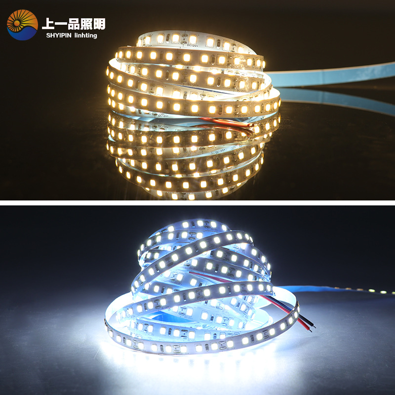 LED浴室镜灯条2835灯带120灯高亮度无暗区60株低压12VLED三色灯带