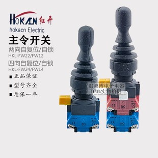 12两相四相自锁自复摇杆操纵杆 FW22 红开十字主令开关HKL