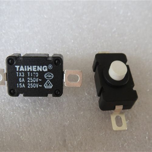 TX3进口TAIHENG手电筒台灯自锁开关2脚贴片大电流电源开关6A250V