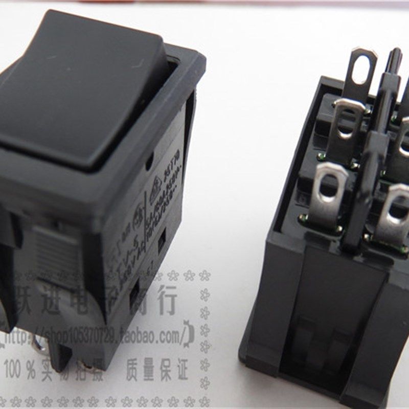 进口日本NKK JW-M22船型开关 10A250V 6脚2档翘板 摇臂电源开关