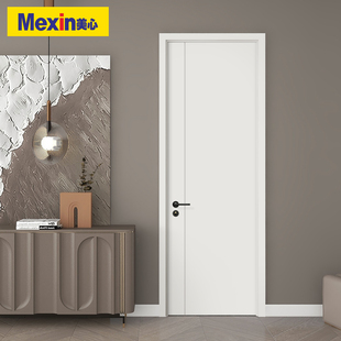 美心木门卧室门无漆室内门实木填充木质复合环保定制9589免漆木门