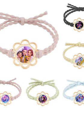 儿童KPop Demon Hunters发绳 手链 手串K-Pop猎魔女团周边小物礼品欧美跨境批发冰链款手环闺蜜 KOPO贴纸