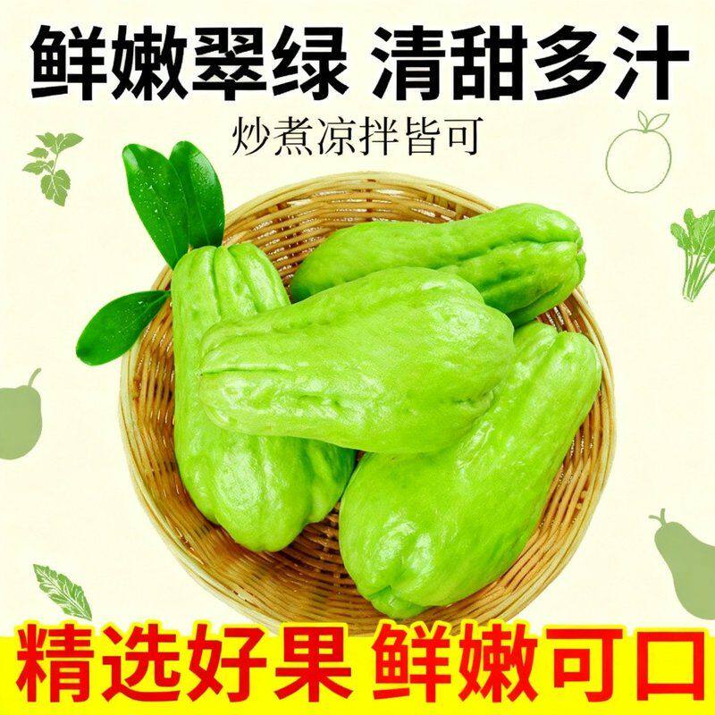 贵州云南高山新鲜佛手瓜现摘现发清甜多汁应季蔬菜洋瓜丰收瓜寿瓜