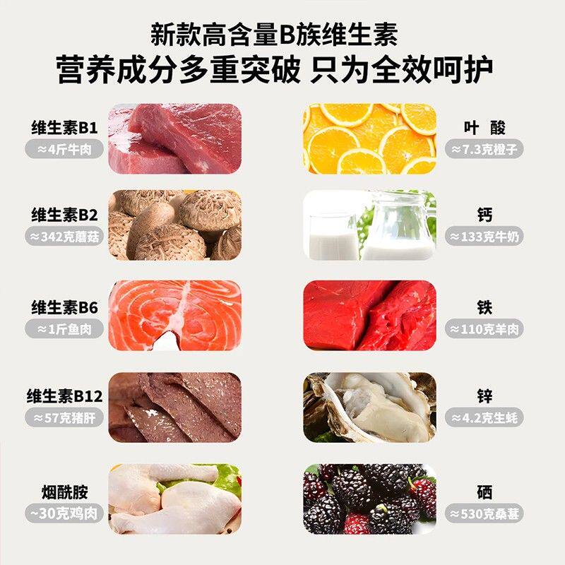 【到手6大瓶】升级款b族多种维生素钙铁锌硒 益生菌 ZHIJ-3