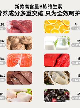 【到手6大瓶】升级款b族多种维生素钙铁锌硒 益生菌 ZHIJ-3