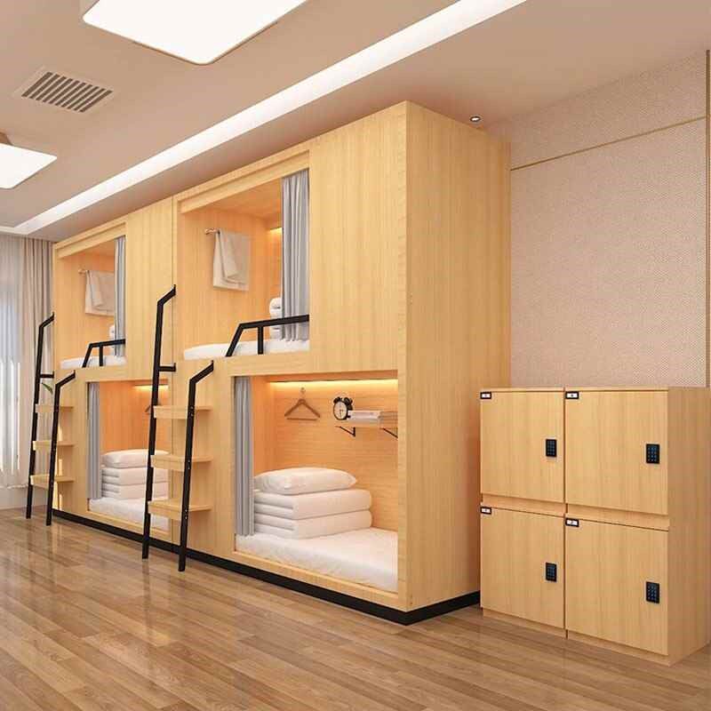 胡桃木子母床实木上下床小户型双层床木蜡油高低床儿童两层床美式