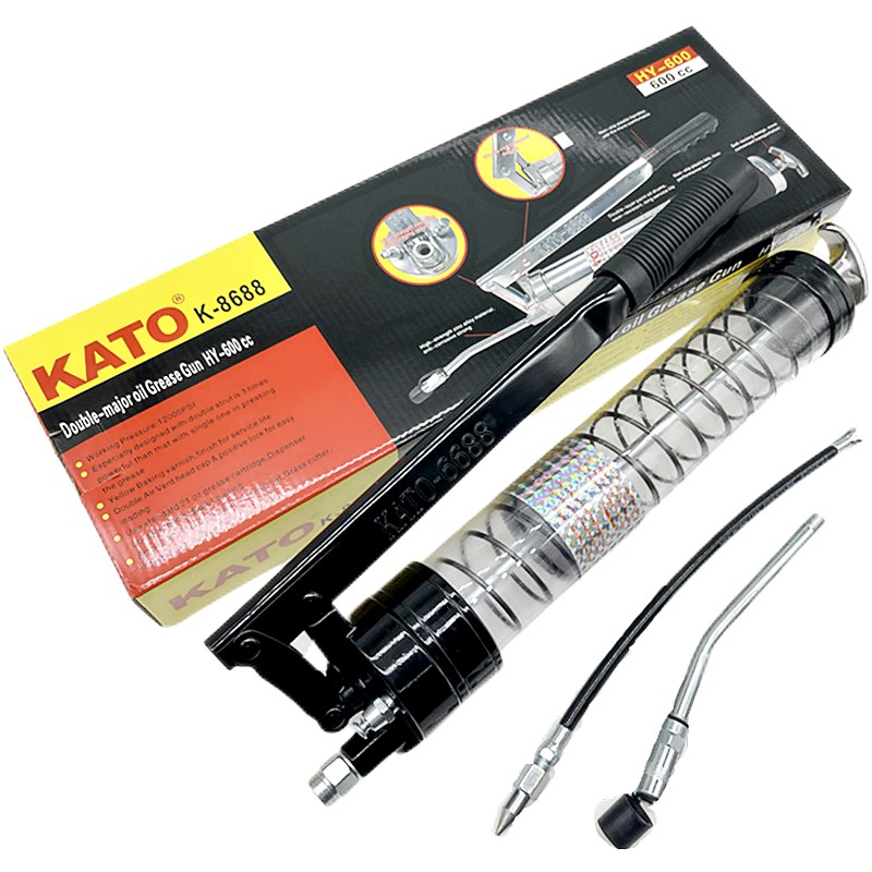 日本进口黄油枪 NOK 高压省力手动透明500 600cc 挖掘润滑牛油枪