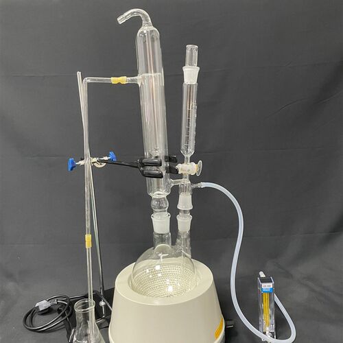 酸碱滴定法蒸馏仪器装置 玻璃充氮蒸馏器1000ml二氧化硫的测定