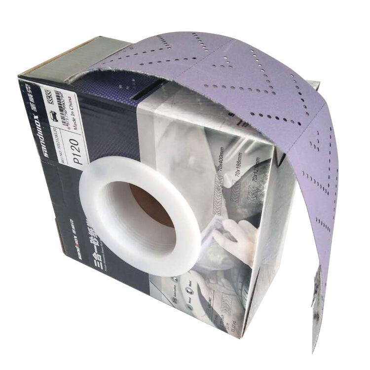 大美光速手推板干磨砂纸 紫色手抛砂纸卷70mm适用磨卡无尘打磨