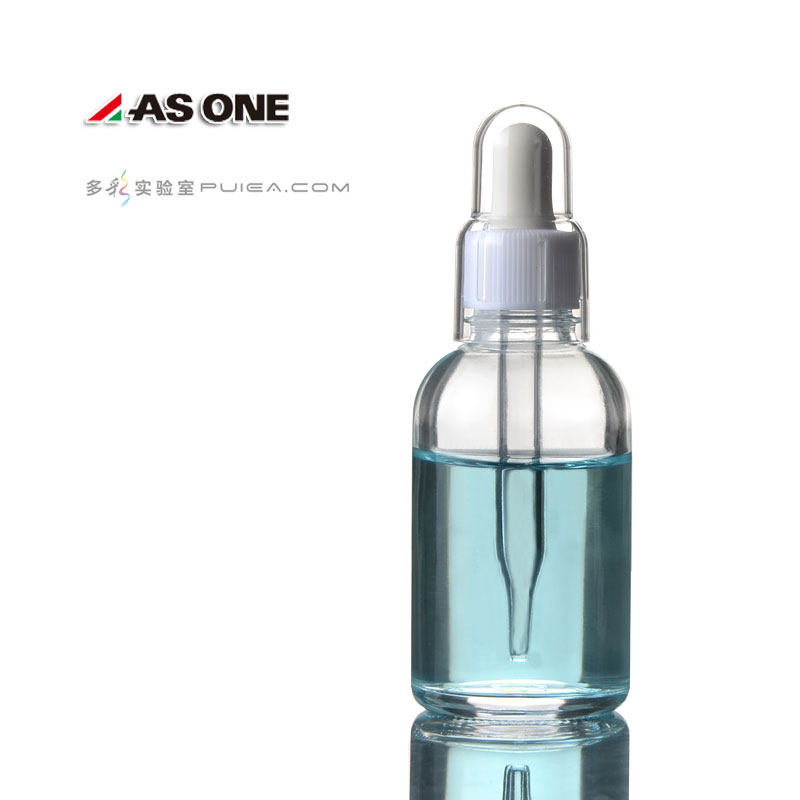 白滴瓶100ml精油瓶圆形吸管瓶透明护肤品分装瓶胶头滴瓶进口ASONE