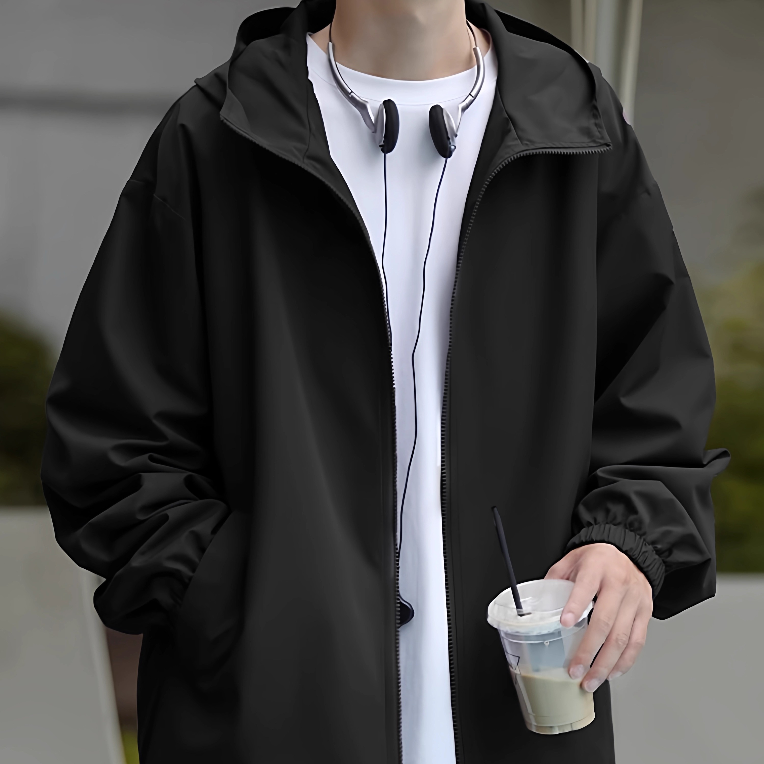 春秋冲锋衣男士外套潮牌百搭夹克