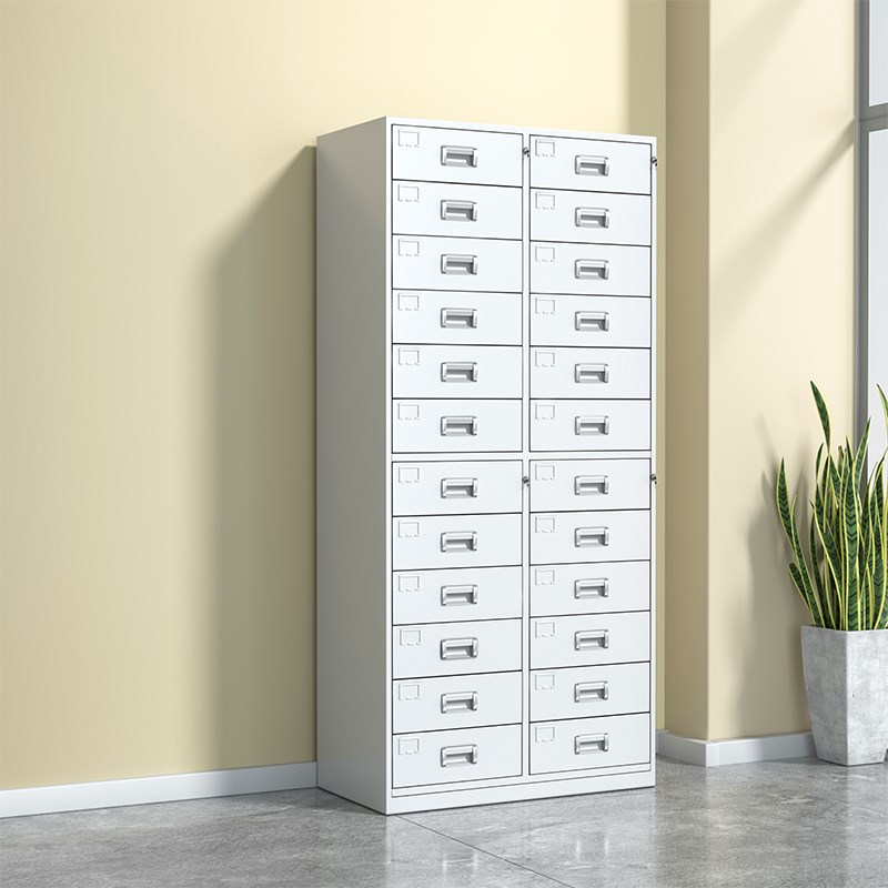 24斗柜文件柜抽屉铁皮柜二十四斗抽屉资料柜储物柜票据柜凭证柜子