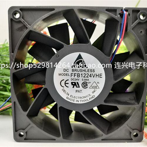 全新台达 FFB1224VHE 12038 24V 0.84A 12CM厘米 变频器散热风扇