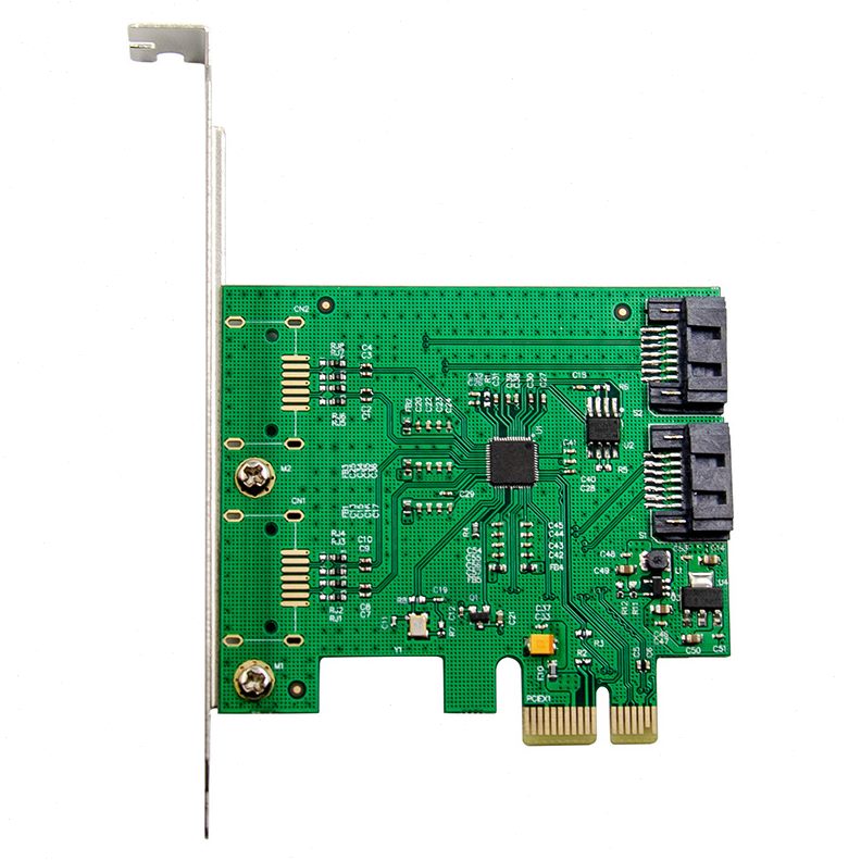 甄选PCIE Marvell SATAⅢ6G扩展卡88SE9172芯片磁盘阵列卡