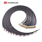 二层编织液压软管 EN853 胶管总成 SAE100R2AT 甄选玛努利MANULI