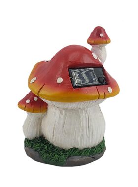 甄选花园蘑菇房子树脂摆件庭院草坪装饰品太阳能亮灯摆件