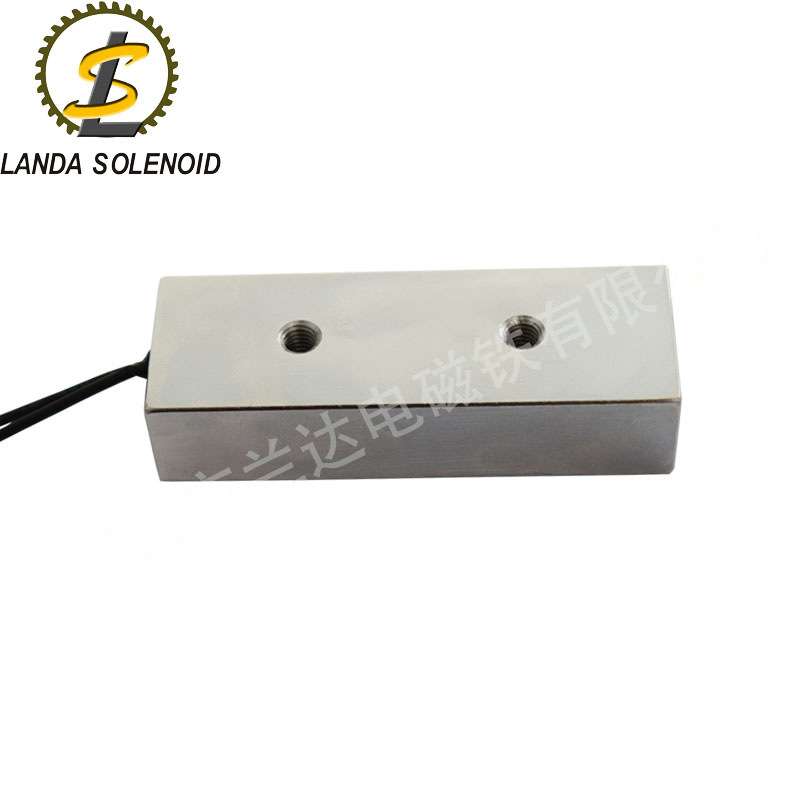 吸盘电磁铁H702516 直流24V可调式长方形门吸专用吸盘式电磁铁