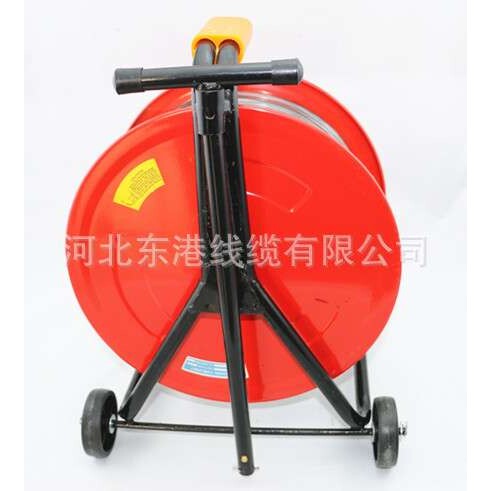 出口英式多功能可伸缩柄带轮电缆托线盘3*2.5 50米移动电缆卷盘