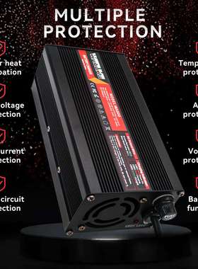 72V 7A8A蓄电池智能充电器可用于82.8V铅酸电池全自动安全稳定