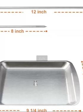 不锈钢立式螺钉烧烤锅配件3根可拆卸带刷子垫子手套油瓶刷钩子