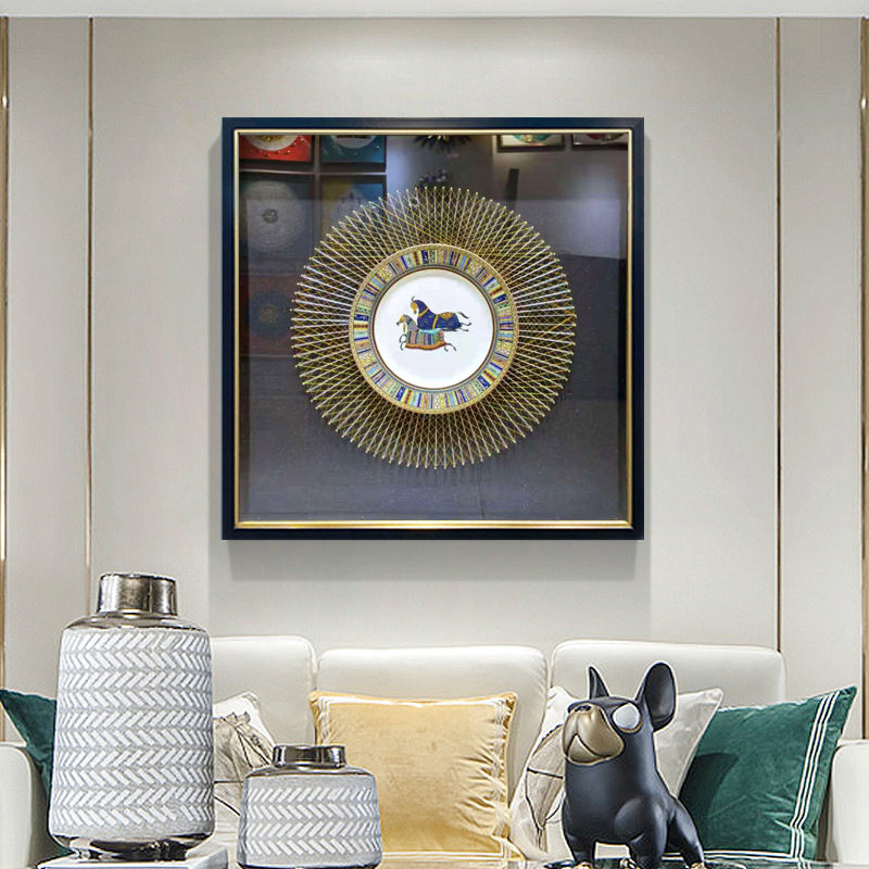 手工绕线钉子画实物立体装饰画客厅沙发背景墙挂画饭厅挂画玄关画
