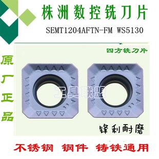 钢件 WS5130不锈钢 铸铁 株洲哈德四方数控铣刀片SEMT1204AFTN