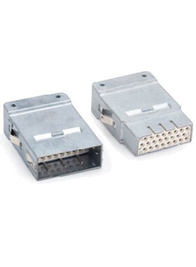 HMSB-024-FC/MC 24芯5A屏蔽插头模块 4A/32V唯恩WAIN重载连接器