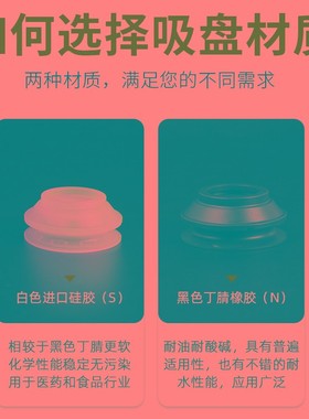 ZP3E重载真空吸盘带金具头连接器白色风琴缓冲金具10/25/30/50/75