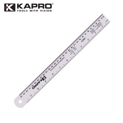 开普路kapro 铝合金钢直尺加厚木工工具加长广告尺公英制刻度尺子