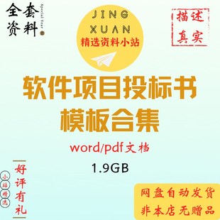 软件项目投标书模板网络系统技术方案校园监控图像信息化WORD资料
