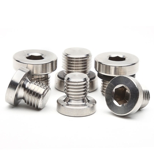 304不锈钢内六角油塞带ED圈内六角油塞不锈钢内六角堵头法兰 5折