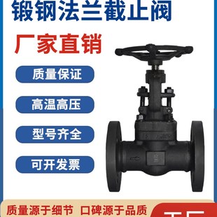 锻钢法兰截止阀水开关蒸汽DN25阀门50高温40高压A105国标J41h 16C