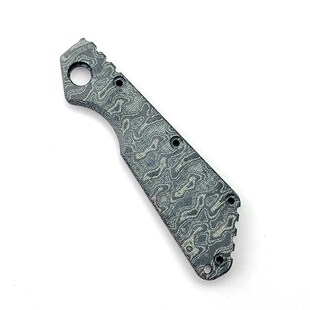 挺进者 Strider SMF刀柄贴片大马士革米卡塔材料 ST折刀贴片手柄