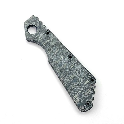 挺进者 Strider SMF刀柄贴片大马士革米卡塔材料 ST折刀贴片手柄