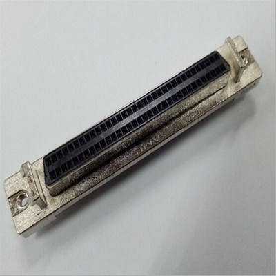 现货SCSI68P 180度DB型直插焊板式SCSI针孔槽式连接器母座