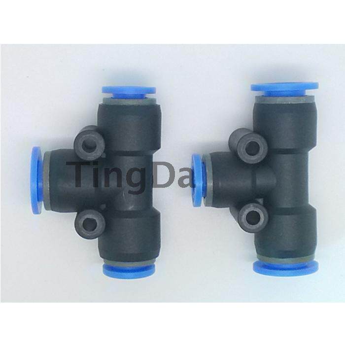 正品亿日气动快速气管塑料接头EPEG变径三通T型16 12 10 8 6 4mm