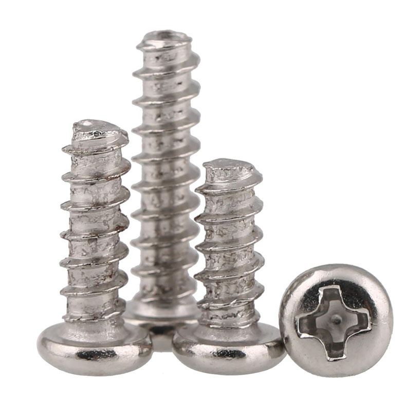 镀镍B型圆头平尾自攻螺钉ST1.9 ST2.2 ST2.7 ST2.9x4x5x6x8x10x12