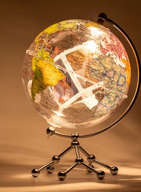 微方的地球相框地球仪照片打印家居摆H件生日纪念日礼物照片可打