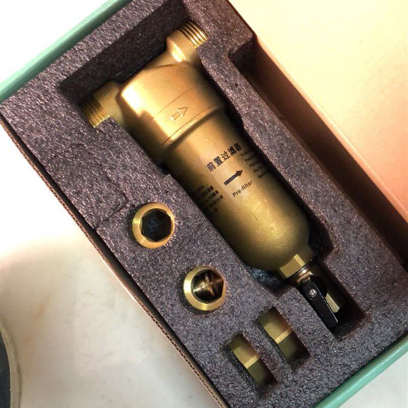 全铜铜壳前置过滤器 暖气过滤器 全铜体前置排污反冲清洗过滤器