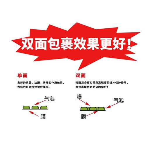 50*60双层大气泡袋加厚打包泡沫袋防震防撞碎快递防压气泡膜袋子