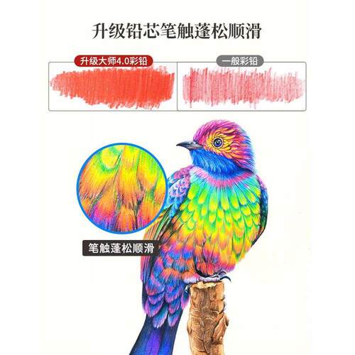 彩色铅笔美术设n计绘画油性水溶性彩铅笔专业手