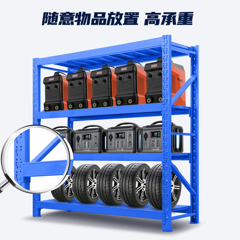 仓储货架置物架多层库房拆装菜鸟快递收纳储物架子重型家用货物架