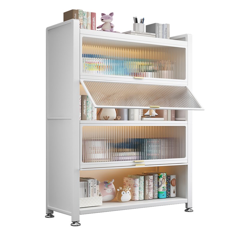 厨房微波炉防尘收纳柜家用落地多层置物架碗筷柜餐边柜橱柜储物柜