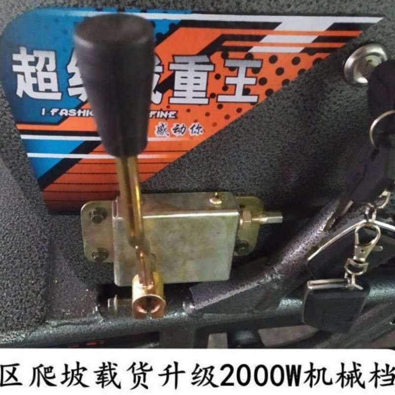 新款载重王电动三轮车60V72V大功率长跑王拉货快递路霸摆摊山区家