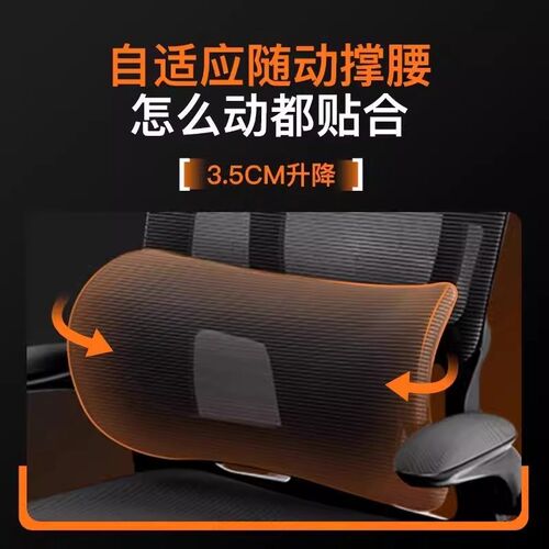 人体工学座椅电脑椅子家用办公椅舒服久坐电竞椅大学生宿舍靠背椅