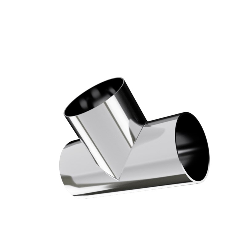 不锈钢三通接头304国标焊接变径异径T型管配件下水排水管抛光镜面