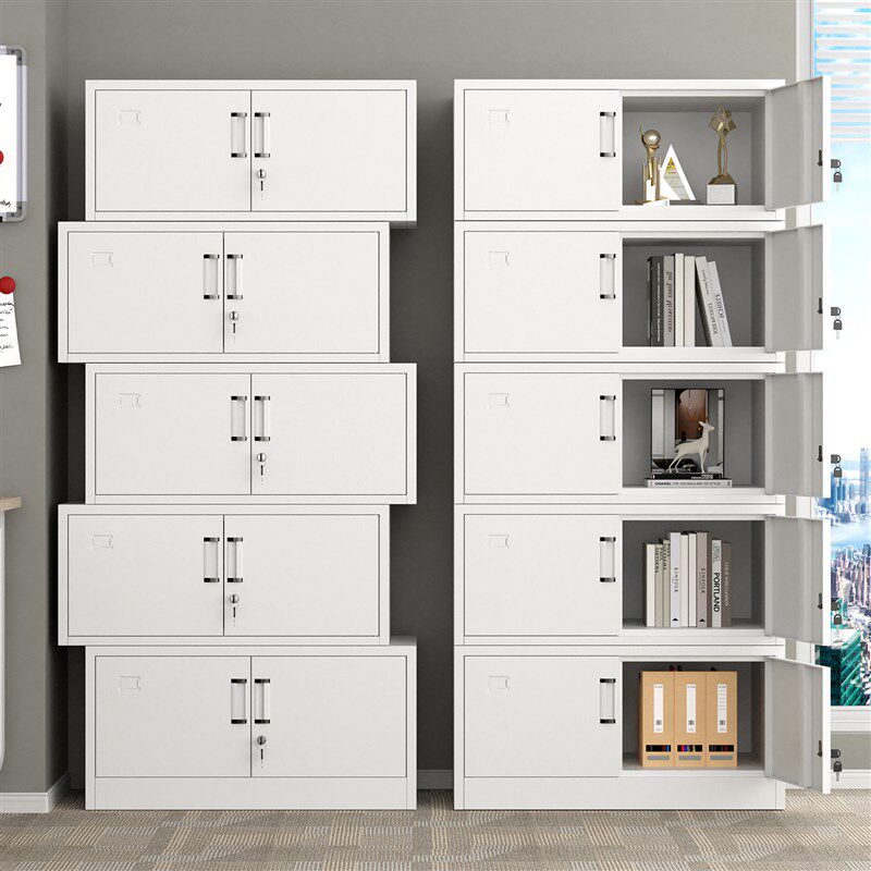 分体五节档案柜凭证柜顶柜带锁单节资料文件柜办公室铁皮储物柜子