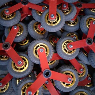 加厚爬楼车轮架爬楼车轮轱辘轮子